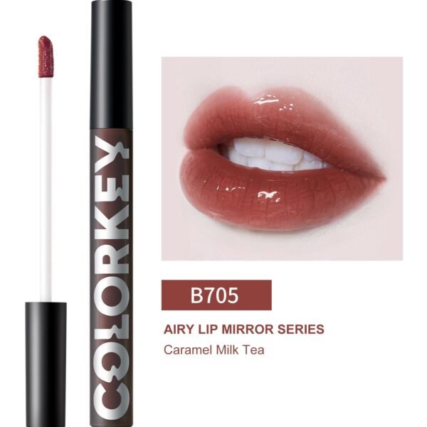 Airy Lip Gloss Mirror Series B705 Brown